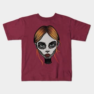 Dia de los muertos girl 2 Kids T-Shirt